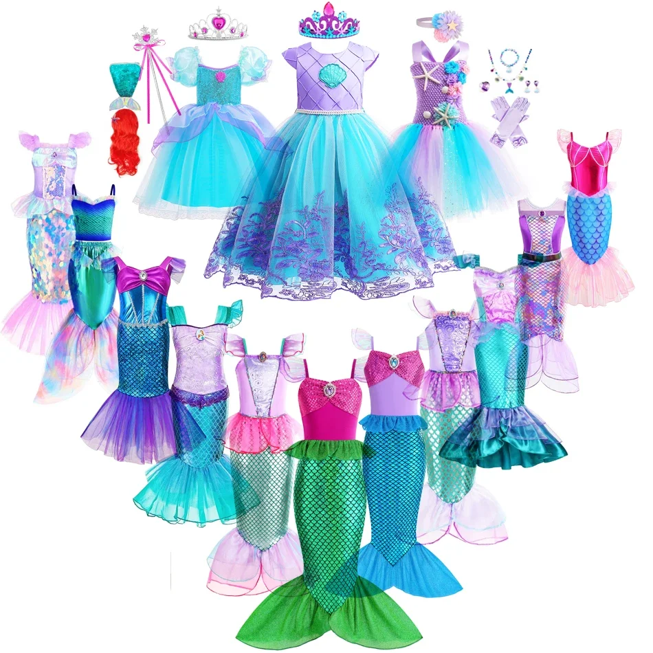 Baby Clothing Size - Meerjungfrau Kleid Mädchen Kinder Cosplay Kleider