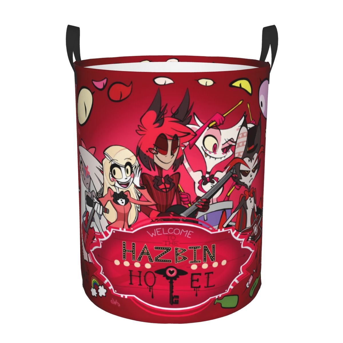Baby Clothing Basket - Anime H-Hazbin Hotels Wäschekorb, zusammenklappbar, großes