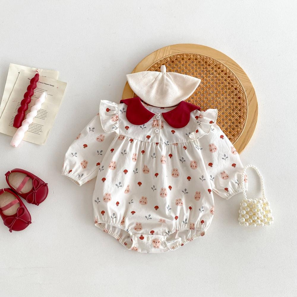 Baby Clothing High Quality - Niedlichen Kaninchen Gedruckt Baby Overall für