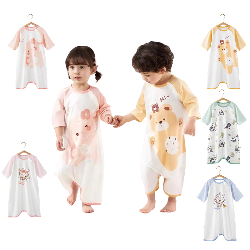 Baby Clothing Night - Sommer Mädchen Junge Nachthemd Cartoon Pyjamas