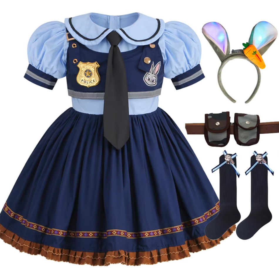 Baby Clothing Europe - Judy Cosplay Kostüm für Kinder, Karneval-Partykleid,