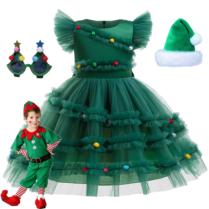 Baby Tutu Skirt - 2025 Weihnachten Mädchen Kleid Niedlichen Weihnachtsbaum