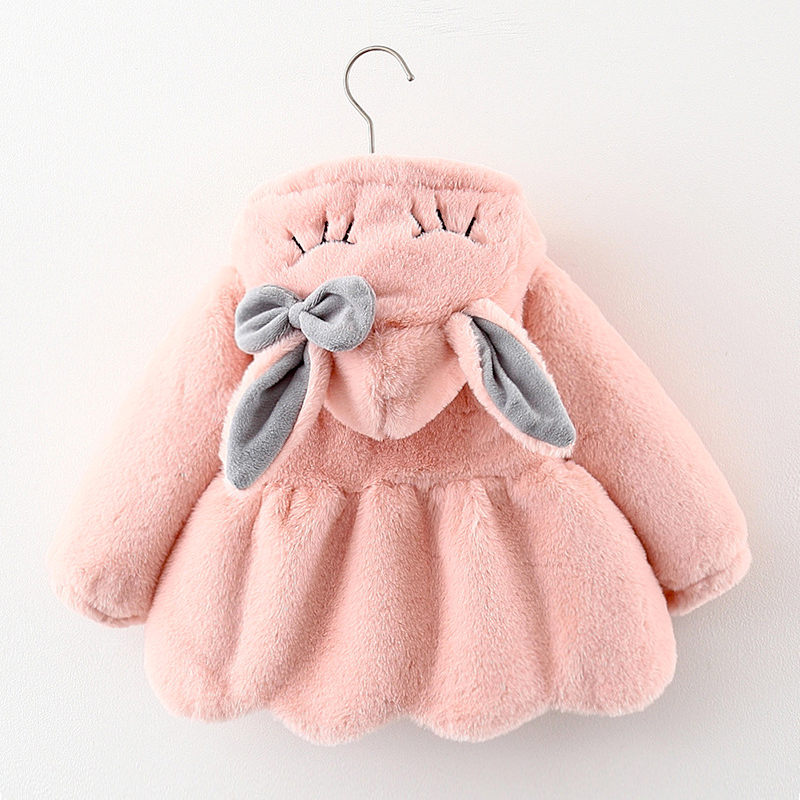Baby Xmas Clothing - Nette Kaninchen Ohren Plüsch Baby Jacke