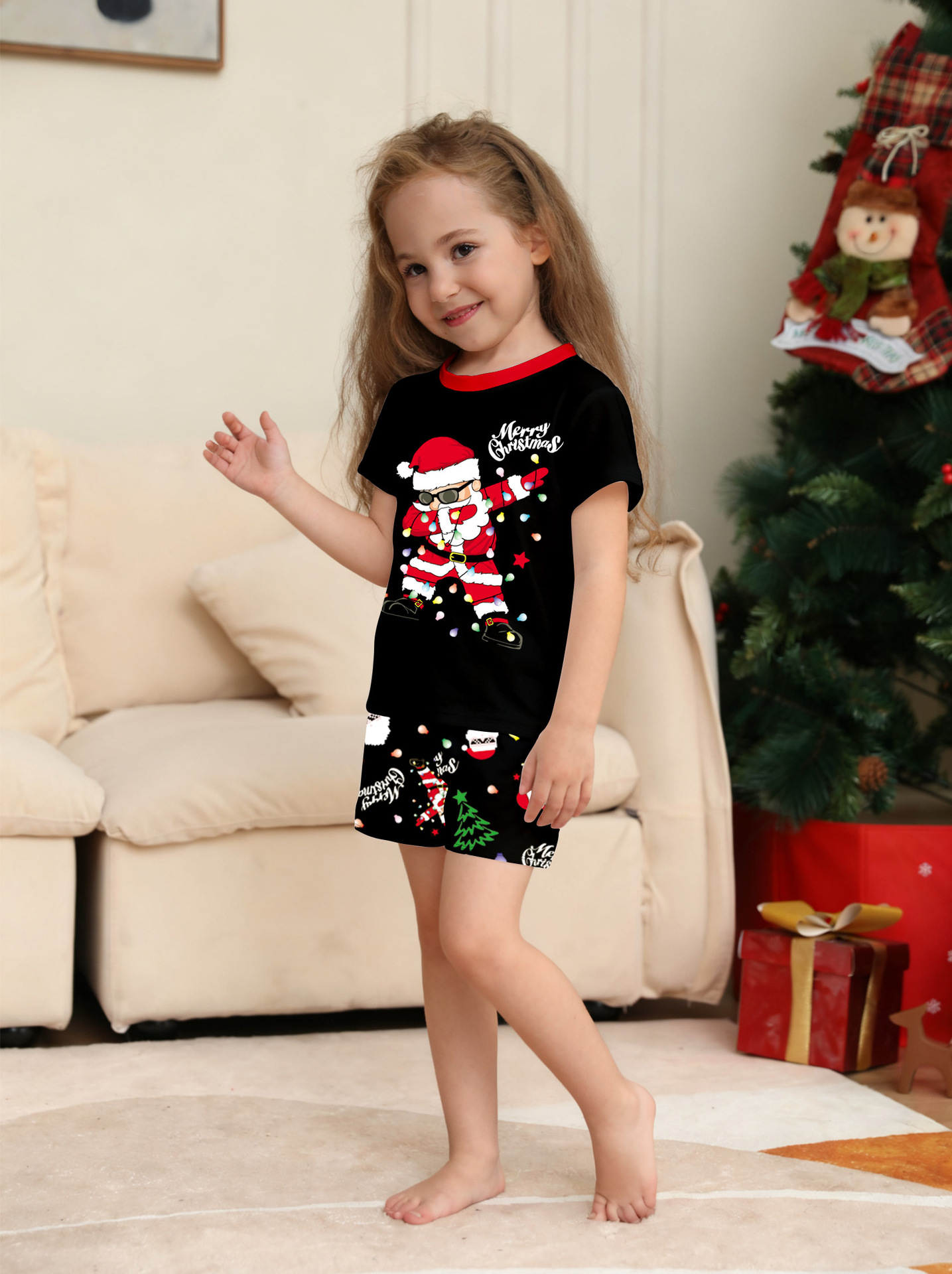 Weihnachtsthema Familien-Pyjam – Baby Clothing Night Bewertung und Preis