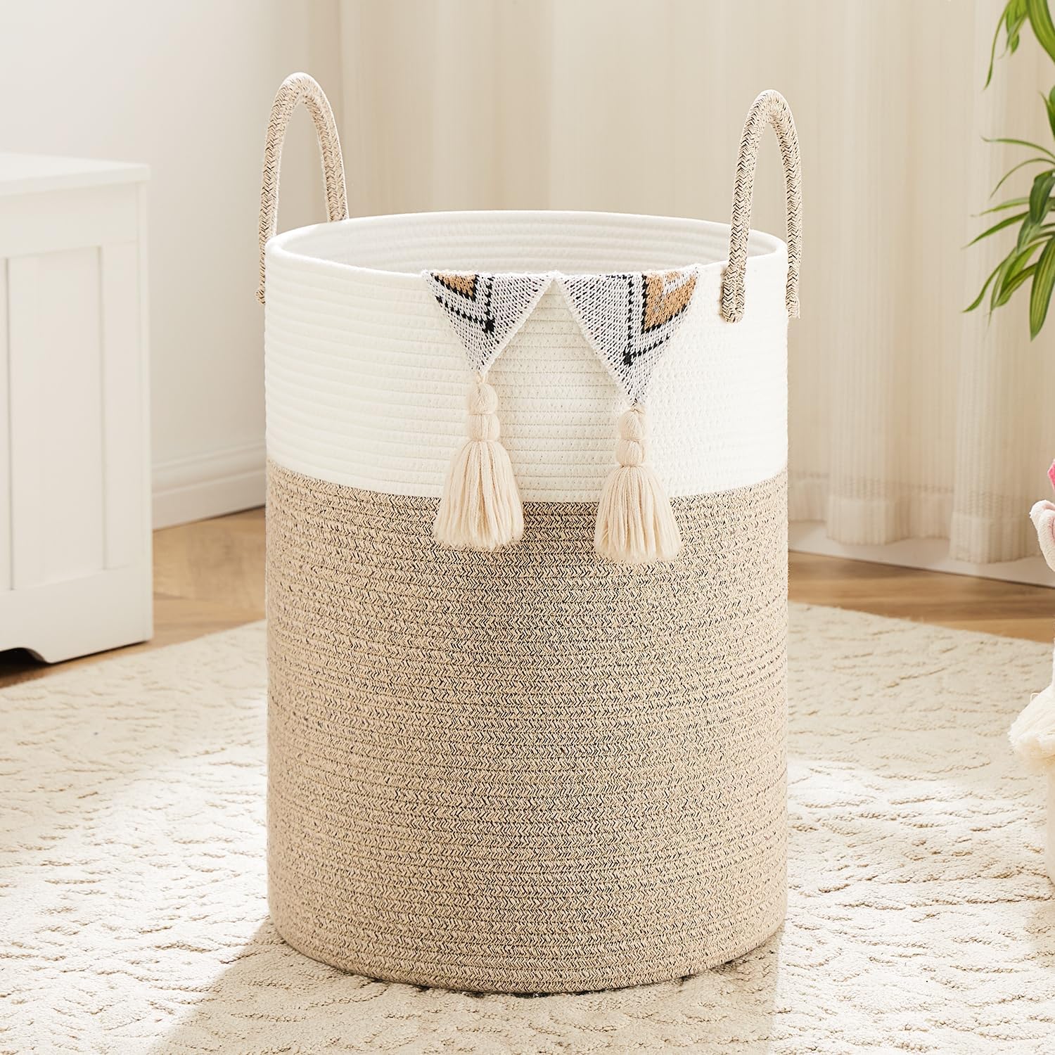 Wäschekorb, Gewebter Baumwolls – Baby Clothing Basket Bewertung und Preis