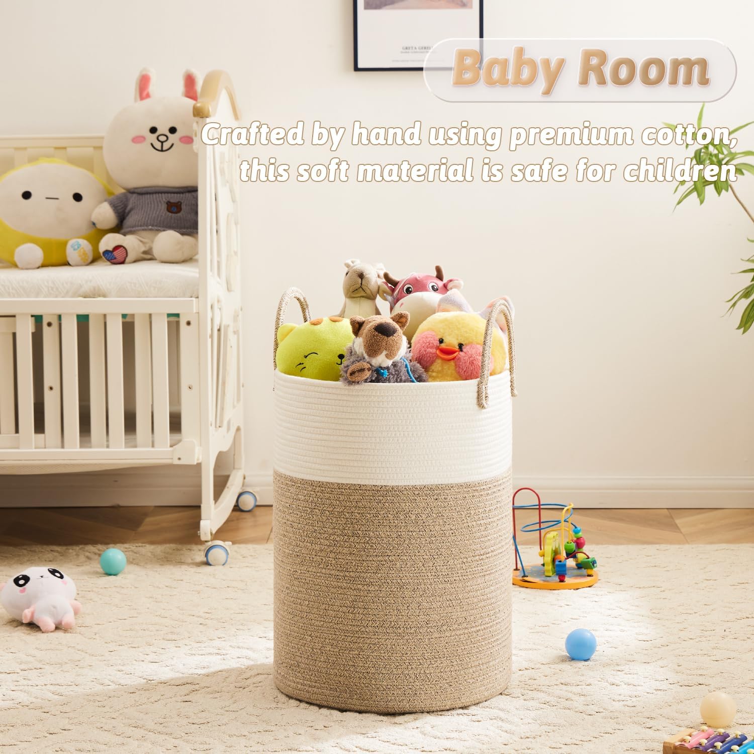 Wäschekorb, Gewebter Baumwolls – Baby Clothing Basket Bewertung und Preis
