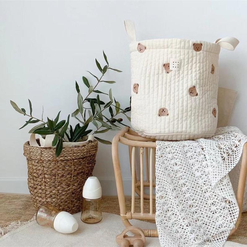 Nette Bär Stickerei Windel Tas – Baby Clothing Basket Bewertung und Preis