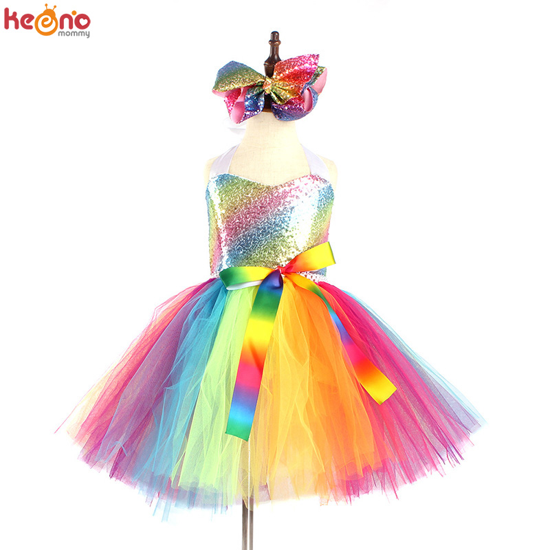 Regenbogen Pailletten Mädchen  – Baby Tutu Skirt Bewertung und Preis